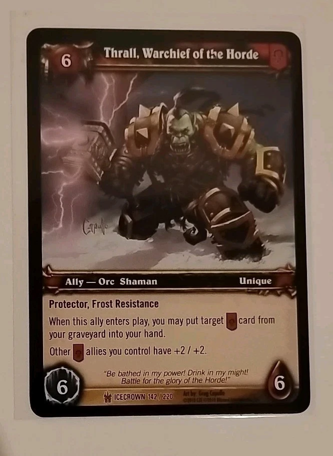 Thrall, Warchief of the Horde - Icecrown - World of Warcraft TCG - Image 1 of 1