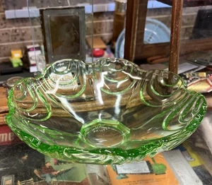 Uranium Glass Float? Bowl. - Picture 1 of 10
