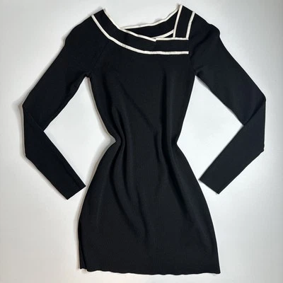 Vintage Y2K INC Womens Dress Bodycon Bandage Long Sleeve Cocktail Sexy XS - Image 1 of 4