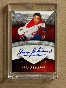Jean Beliveau The Cup Enshrinements Hard-signed Auto 19/50 2008-09 - Bild 1 von 2