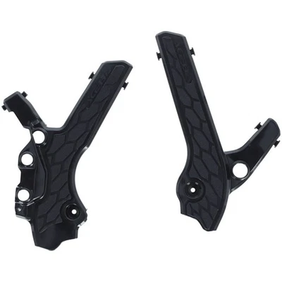 Acerbis X-Grip Frame Guards Black/Black For Suzuki DRZ 400SM 2005-2009,2013-2024 - Image 1 of 2