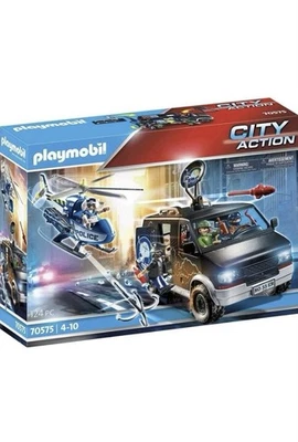 PLAYMOBIL City Action Helicóptero Búsqueda con Furgoneta Funaway 70575 NUEVO EN CAJA Sellado LEER Foto 1 de 4