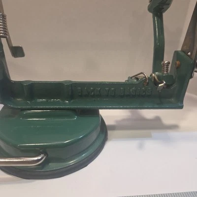 Apple Peeler Vintage Suction Base Red Strong Suction Base Back to Basics Model - Image 1 of 4