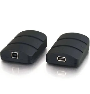 C2G 53880 TruLink USB 2.0 Over Cat5 Superbooster Dongle Kit 480 Mbps, 328 ft NEW - Afbeelding 1 van 5