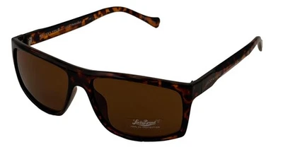 Gafas de sol envolventes rectangulares de plástico tortuga Lucky Brand para hombre, estribillo Foto 1 de 4