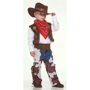 Cowboy Toddler Western Kids Dress Up Wrangler Halloween Costume fits 6-7 years - Picture 1 of 2