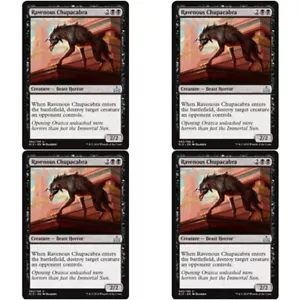 4 x RAVENOUS CHUPACABRA NM Rivals of Ixalan MTG Black - Beast Unc - Picture 1 of 1