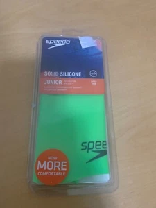 Speedo Junior Silicone Cap - Lime Brand New - Picture 1 of 2