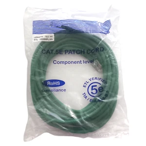 Patchkabel Kabel 5m grün H005MPLGN Ethernet Netzwerk ETL RoHS Komponente CAT.5E - Bild 1 von 24