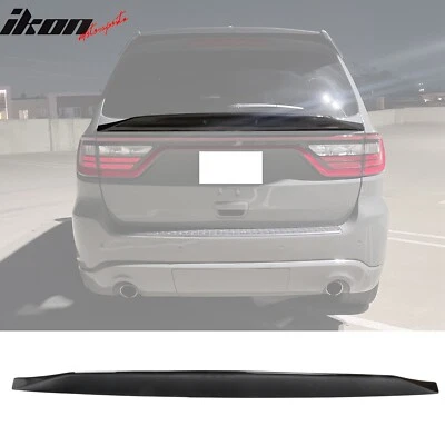 Fits 14-25 Dodge Durango Duckbill Style Trunk Spoiler Middle Lip Gloss Black ABS - Image 1 of 4
