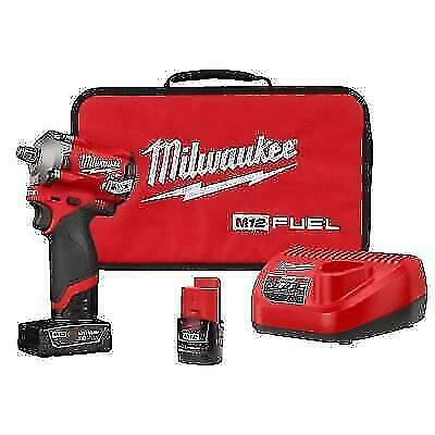 Milwaukee M12 Fuel Impact Wrench Kit - Red (2555-22)