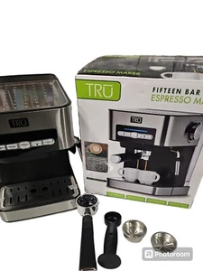 Máquina de espresso TRU 15 bar, control de preparación con botón pulsador, control de vapor ajustable - Imagen 1 de 5