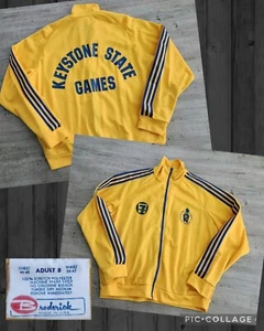 Vintage 80s Keystone State Games Pennsylvania 7-Eleven Track Jacket Sz XL - Picture 1 of 11