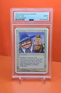 ⚪️⚪️⚪️ 1995 Magic The Gathering TASSA DI TERRA 4° EDIZIONE PSA 9 ⚪️⚪️⚪️ - Foto 1 di 2