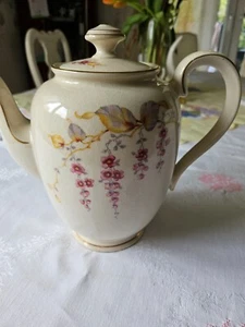 Antik Mitterteich Bavaria Porzellan Tee Kaffeekanne - Bild 1 von 12