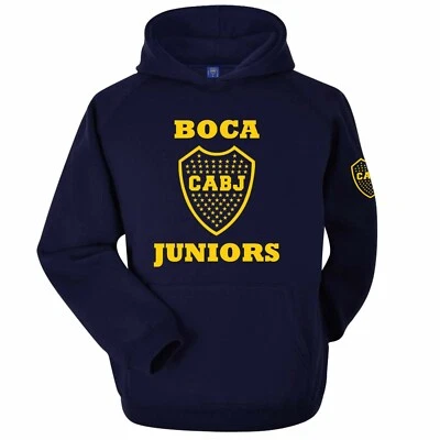 Ufficiale BOCA JUNIORS Cabj 1905 Calcio Crest Felpa Poly / Cotone & Adulti