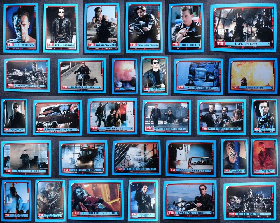 Terminator 2 Judgment Day 1991 Topps Sticker Complete Set of 44 Sticker Cards - Image 1 of 1