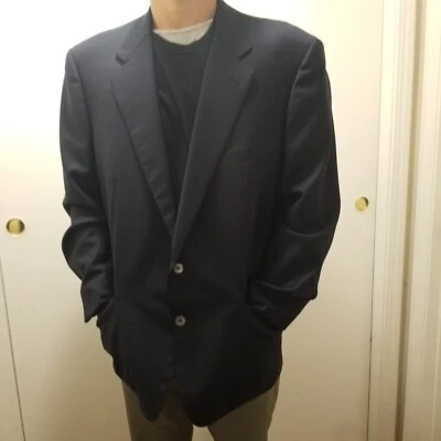 Corneliani Formal Blazer Navy Blue Size 46 100% Virgin wool  - Image 1 of 4