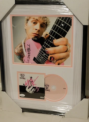 Machine Gun Kelly MGK  Signed Autographed Tickets to my Downfall CD  JSA Framed Cover