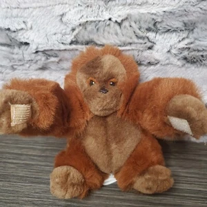 K&M International Miniature 5 in. Orangutan Plush Stuffed Animal Primate HANGS - Picture 1 of 6