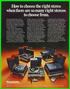 1972 PANASONIC ad ~ How to choose the right Stereo - Picture 1 of 1