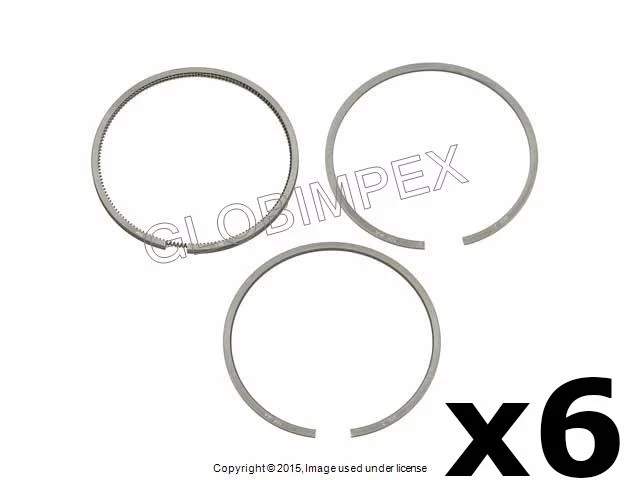 Porsche 911 '74-'77 Juego de 6 anillos de pistón estándar GOETZE + GARANTÍA Foto 1 de 1