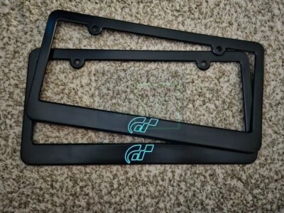 Marcos de matrícula de plástico negro contorno GT Glow in the dark EE. UU. Foto 1 de 2
