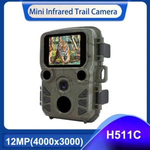 Mini Hunting Game Trail Camera 12MP 1080P Night Vision Outdoor Camera Waterproof - Picture 1 of 15