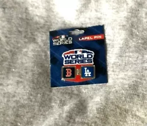 2018 World Series Duel Logo Pin Boston Red Sox Los Angeles Dodgers FREESHIP - Picture 1 of 1
