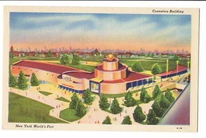 Vintage Postcard New York World's Fair 1939 Cosmetics Building - Picture 1 of 4