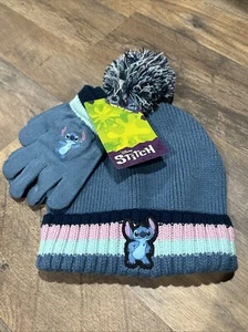 Kids Lilo and Stitch Beanie Style Hat and Glove, 2-Piece Set, One Size - Picture 1 of 3