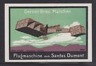 GERMANY 1910s DUMONT FLUGSMASCHINE 5X7CM PIONEER FLIGHT CINDERELLA STAMP