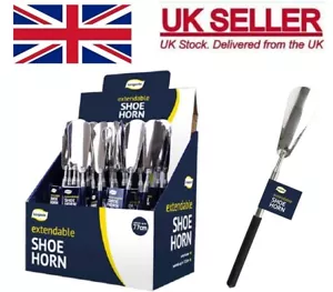 EXTENDABLE SHOE HORN LONG STRONG REMOVER MOBILITY TELESCOPIC AID FLEXIBLE. - Picture 1 of 2