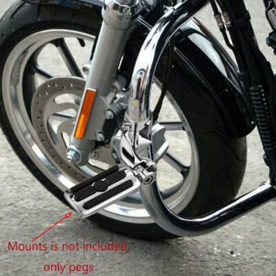 Chrome 1-1/4" Engine Guard Motorcycle Highway Pegs Foot Rest For Harley Davidson - Image 1 of 4