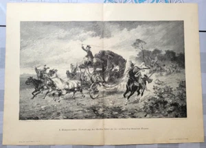ART PRINT The release of the Countess Cosel Sasom by Prussians 449 - Picture 1 of 2