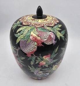 VTG Maitland-Smith Handpainted Detailed Pomegranates Designs Signed By Artist - Picture 1 of 11