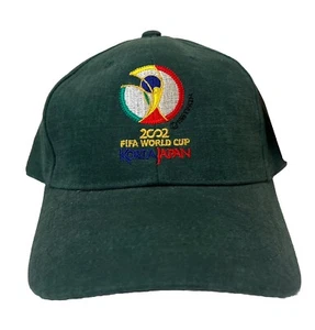 Vintage 2002 FIFA WORLD CUP KOREA JAPAN Men’s Hat Adjustable Cap Green - Picture 1 of 7