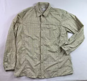 EXOFFICIO Buzz Off Shirt Men's XL Vented Roll Up Sleeves Insect Shield Beige - Picture 1 of 14