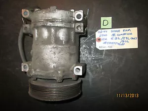 02 03 04 DODGE RAM 2500 A/C COMPRESSOR OEM 5.2L/5.9L/8.0L #55055540AF - Picture 1 of 6