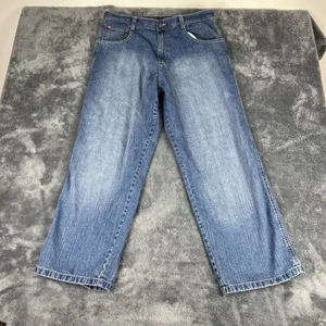 SouthPole Jeans 36x32 Red Tab Y2K Vintage Baggy Medium Wash Wide Leg Herren - Bild 1 von 16