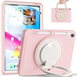 For iPad 10th 10.9 iPad 5th 6th 9.7 Air mini Case Rugged Shockproof Stand Ring - Picture 1 of 26
