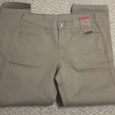 Nuevos pantalones de mezclilla elásticos rectos Levi's 514 tostados para hombre talla 30x29 Foto 1 de 4