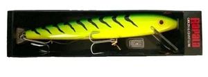 "Señuelo de pesca gigante Rapala The Original Firetiger 24,5"" decoración de pared de cueva para hombre" - Imagen 1 de 5
