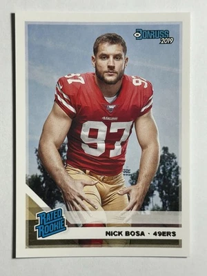 2019 Panini Donruss - Rated Rookie #318 Nick Bosa (RC) 49ers - Image 1 of 2