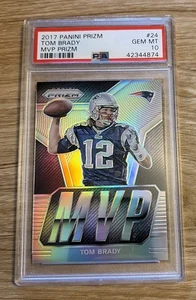 2017 Panini Prizm Tom Brady MVP Prizm #24 New England Patriots PSA 10 - Bild 1 von 1