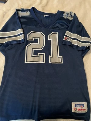 Camiseta Deion Sanders Dallas Cowboys Vintage Wilson Talla Grande Para Mujer’s Foto 1 de 2