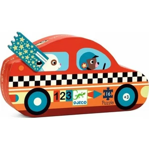 DJECO Puzzle Rennwagen 16 Teile - Bild 1 von 2