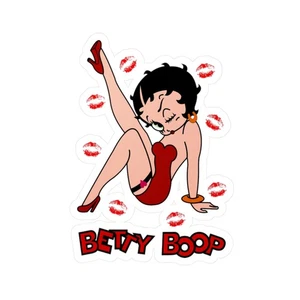 Betty Boop Sticker Kiss-Cut Vinyl Decal - Weatherproof Bumper Decal, Fun Cartoon - Picture 1 of 17