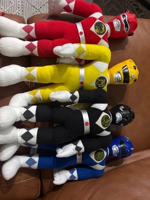 1993 Power Ranger dolls plastic head, plush body 20 inches tall - Image 1 of 3