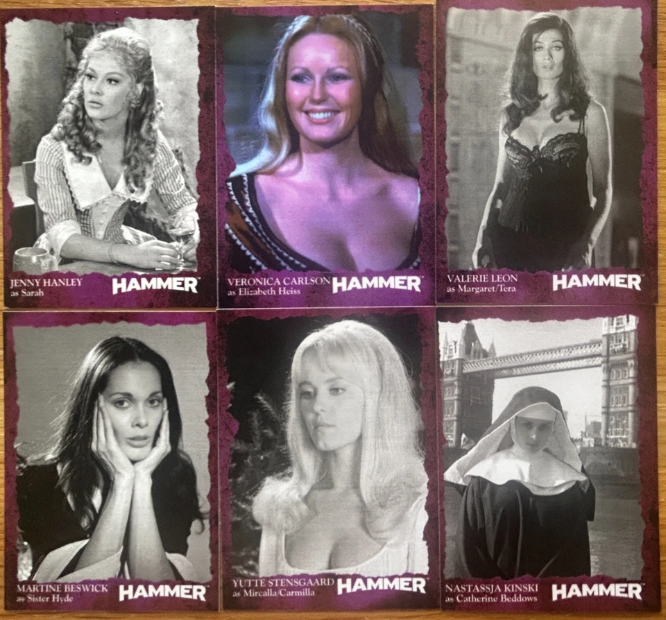 HAMMER SERIES 2 - SEVENTIES SHOCKERS CHASE CARD SET: HAMMER  GLAMOUR ALL 6 CARDS - Image 1 of 1